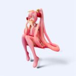 Оригінальна колекційна фігурка FuRyu Noodle Stopper Figure Vocaloid: Sakura Miku 2023 — Nikkori ver. (Сакура Міку / Хацуне Міку) - Зображення 2