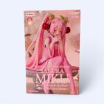 Оригінальна колекційна фігурка FuRyu Noodle Stopper Figure Vocaloid: Sakura Miku 2023 — Nikkori ver. (Сакура Міку / Хацуне Міку) - Зображення 5